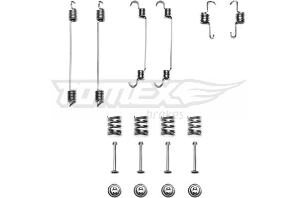 TOMEX BRAKES priedų komplektas, stabdžių trinkelės TX 41-66